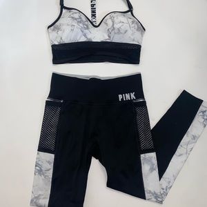 Victoria’s Secret PINK marble workout set